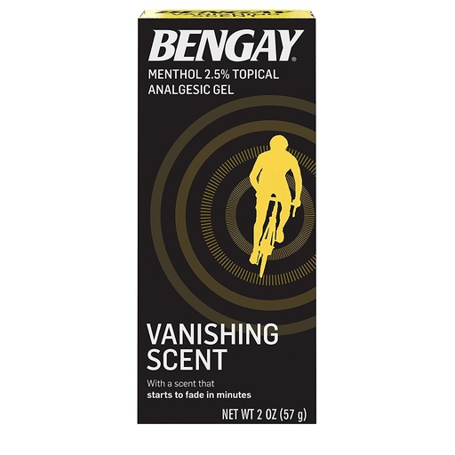 [BRSWGAIKOB5W2YDK] Bengay Menthol 2.5% Topical Analgesic Gel Vanishing Scent 2oz