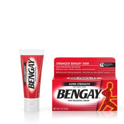 [BRSWKGYIBJYQAADO] BENGAY Pain Relieving Cream, Ultra Strength 2 oz (Pack of 3)