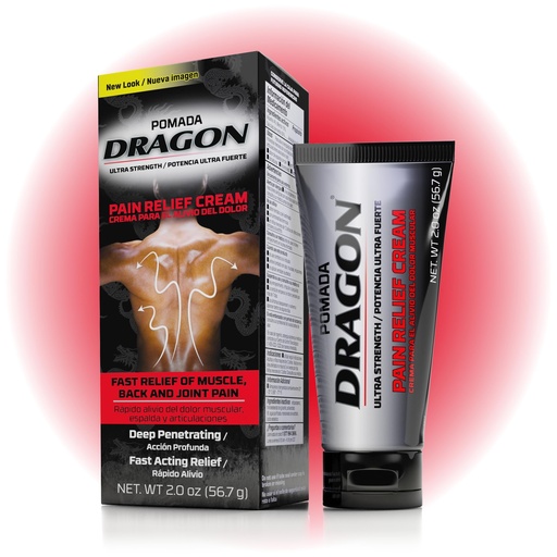 [BRSWIEL4OF7AAD3U] Pomada Dragon Ultra Strength Pain Relief Cream, Strength Muscle Rub for Joint, Shoulder, Knee Pain, Sore Muscle Relief, Topical Analgesic with Camphor & Menthol, 2 Oz