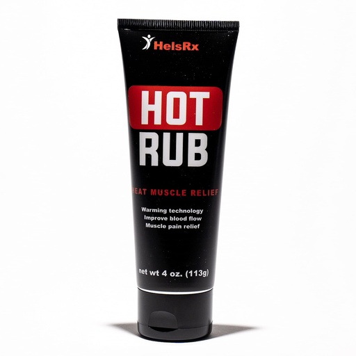 [BRSW2YAECV5RGDTP] Hot Rub: Muscle & Joint Pain Relief Cream- for Feet, Ankles, Knee Pain, Lower Back Pain Relief, Heat Therapy with Blood Flow Benefits - Rapid Pain Relief and Non-Greasy, Odorless Formula