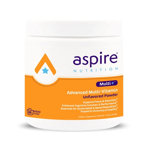 [BRSWYBL4AV5AMD34] Aspire Multi+™ Advanced Multivitamin for Kids, Men & Women (unflavored Powder)