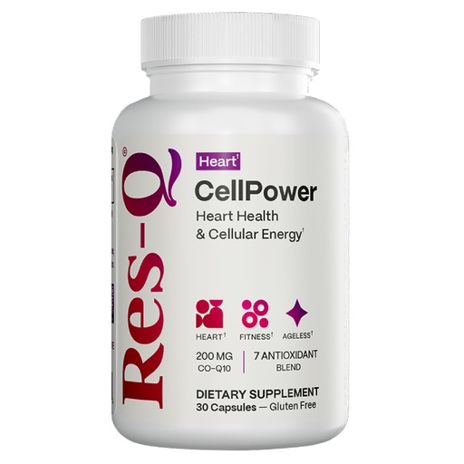 [BRSWIBQBA57QYGTG] Res-Q CellPower 200 mg CoQ10 plus Antioxidants, 30 capsules