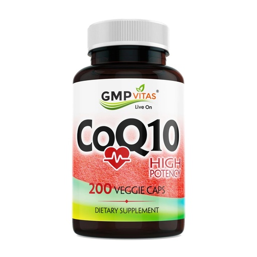 [BRSREEAYO4OQECLV] CoQ10 500mg, High Potency Coenzyme Q10 Supplement 200 Vegetarian Capsules (6 Month Supply) Supports Heart Health Energy & Antioxidant Protection Made in USA