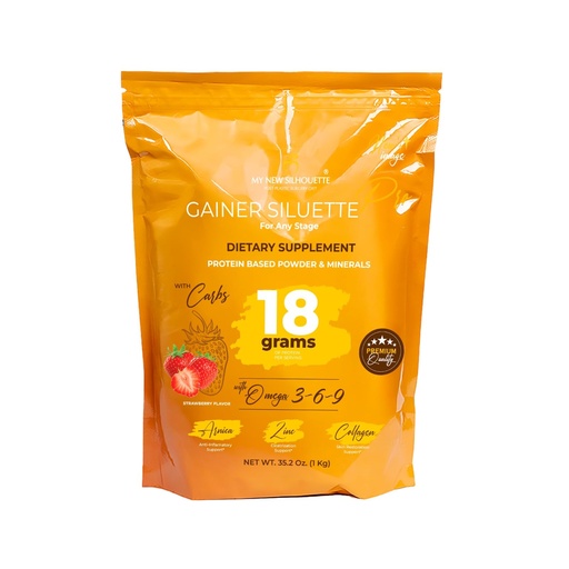 [BRSROHQEPN4AAFLU] Protein My New Silueta Gainer Siluette Pro Helps Recover BBL Volume (Strawberry)