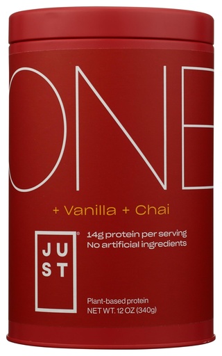 [BRSRAHY5OQBQY3DD] Just One, Plant Protein Powder, Vanilla Chai, 12 oz.