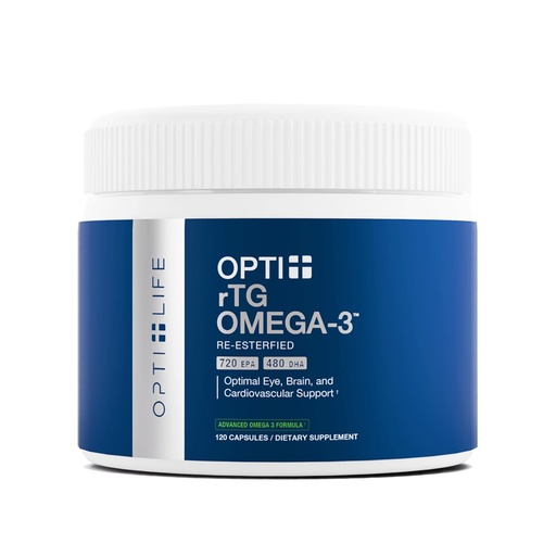 [BRSRGZQ2DIAR6CYZ] Opti + Omega 3 Fish Oil | EPA DHA, Heart Brain Joint Support* | Doctor Formulated | Daily Use Omega 3 DHA EPA | Burpless Softgels | 120 Softgels/ 60 Servings