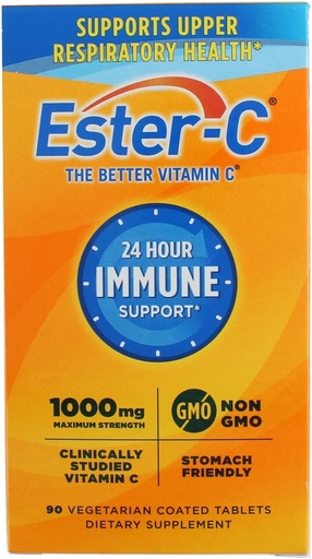 [BRSWIYYBBICQI2TG] Ester-C Vitamin C, 1000mg Tablets, 90-Count Bottle
