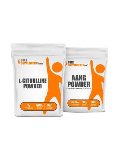 [BRSRAZYCCAMAYAY7] BulkSupplements L-Citrulline 500g + AAKG 500g Bundle