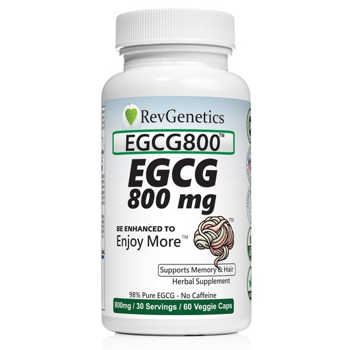 [BRSREYYNDIMGAEL7] REVGENETICS EGCG 800-800 mg 98% Pure - No Caffeine