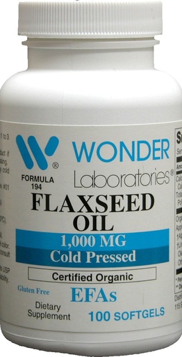 [BRSWIYTROMGQIFTY] Flax Seed Oil 1000 Mg Certified Organic Cold Pressed Hexane Free Flaxseed Oil is The Worlds Richest Source of Omega-3 Fatty Acids - 100 Softgels #1941