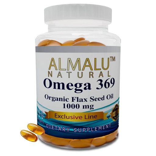 [BRSRGZQPAUCROHLP] Almalu Omega 369 Omega 3-6-9 Softgels (Flaxseed Oil) – 130 Capsules