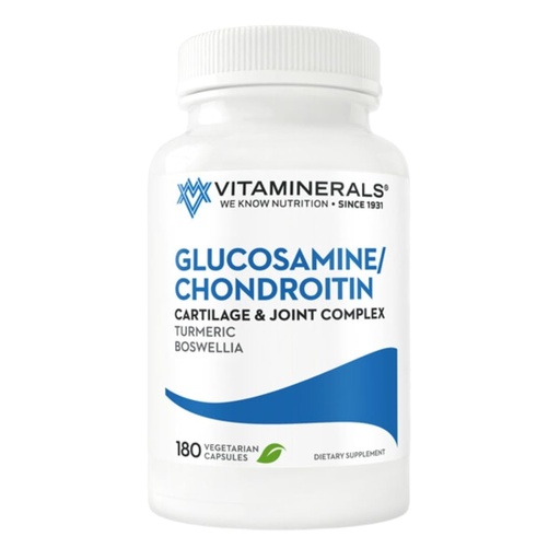 [BRSROGQ6AQIGYHIZ] Vitaminerals® 128 Glucosamine Joint Support Glucosamine-Chondroitin Complex | Veggie Caps (180 Count)