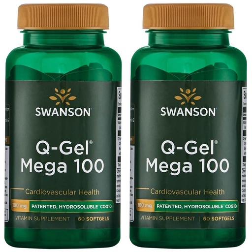 [BRSRMEIFO4IG2AAY] Swanson Q-Gel Mega 100 100 Milligrams 60 Sgels (2 Pack)