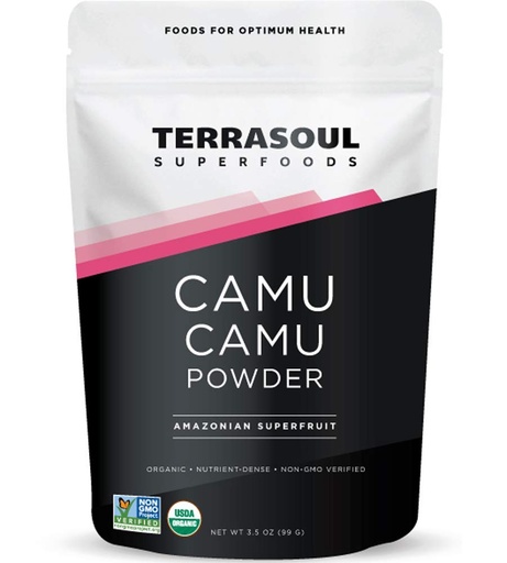 [BRSWIFYBB4NRSFTG] Terrasoul Superfoods Organic Camu Camu Powder, 3.5 Oz, Amazonian Superfruit for Immune Support, Smoothie Boost, and Vitamin C Antioxidant-Rich Recipes