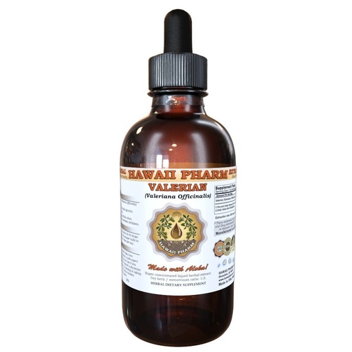 [BRSWI2QYDMCRSHTC] Hawaii Pharm Valerian (Valeriana Officinalis) Liquid Root Extract Tincture 4 fl.oz