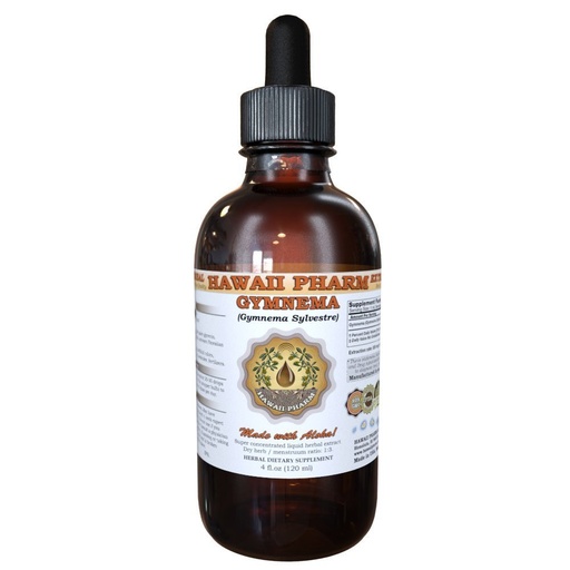 [BRSWI2QGCUIBWFQ5] Hawaii Pharm Gymnema Liquid Extract, Gymnema (Gymnema Sylvestre) Tincture Supplement 2 oz