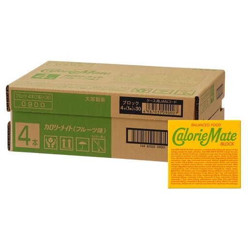 [BRSWIY33CYHRECY5] Otsuka Pharmaceutical Co., Ltd. 4 Ã— 30 pieces Calorie Mate block fruit