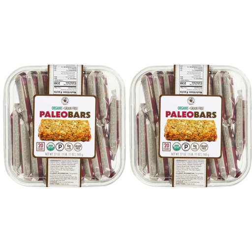 [BRSRAFLYC56BYG34] Generic Universal Bakery Organic Paleo Bars, 1.35 Ounce (20 Count) (2 Pack)