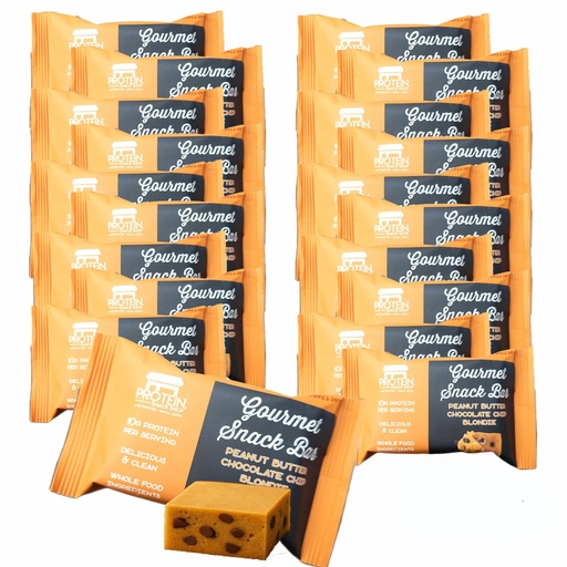 [BRSRGYA5OV7GEYLJ] Gourmet Protein Brownie & Blondie Bars | High Protein, Gluten-Free, Honey-Sweetened, No Seed Oils or Preservatives – Protein Snack Shop (12, Peanut Butter Chocolate Chip)