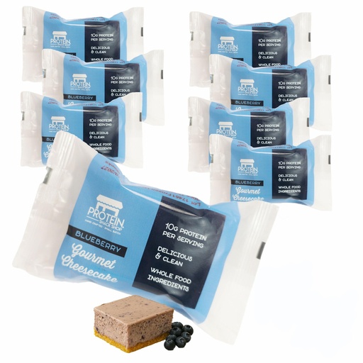 [BRSRGYA6A4MROCTJ] Low Carb Protein Cheesecake Bars | High Protein, Gluten-Free, Clean Ingredients Snack Bars (12, Blueberry)