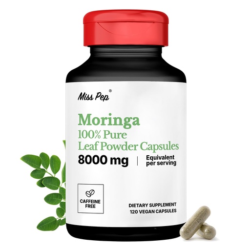[BRSREGIOBYDQACTV] Moringa Capsules 800 mg Moringa 10:1 Extract – Vegan, Non-GMO, Gluten Free Superfood Supplement for Energy & Immune Health – 120 Capsules (1 Bottle)