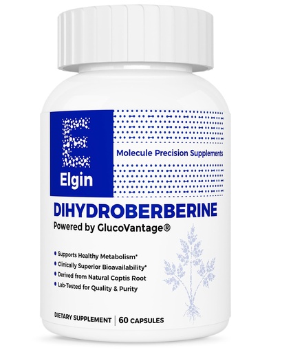 [BRSRGAY5O55BOA3P] Elgin® Dihydroberberine Capsules – Wellness Support, Gentle Formula, Non-GMO, 60 Veggie Capsules*