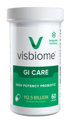 [BRSWKFTYDF6GGCLE] Visbiome® GI Care - High Potency Probiotic - 112.5 Billion CFU Live Probiotics, Original De Simone Formulation, Made in USA, 60 Capsules.