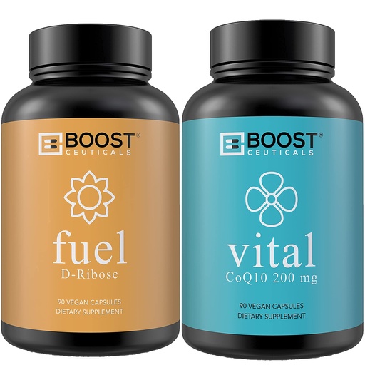 [BRSWYEIFDEAW2GT7] D Ribose 500 mg (90 Capsules) & CoQ10 200 mg (90 Capsules)