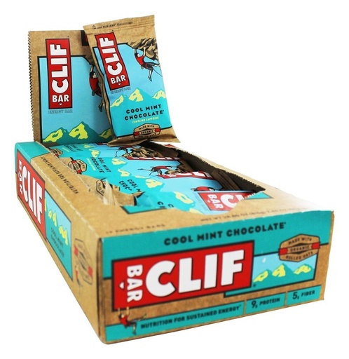 [BRSWICQFPMBQIDLG] Clif Bars Energy Bar - Cool Mint Chocolate 12 Bar(S)