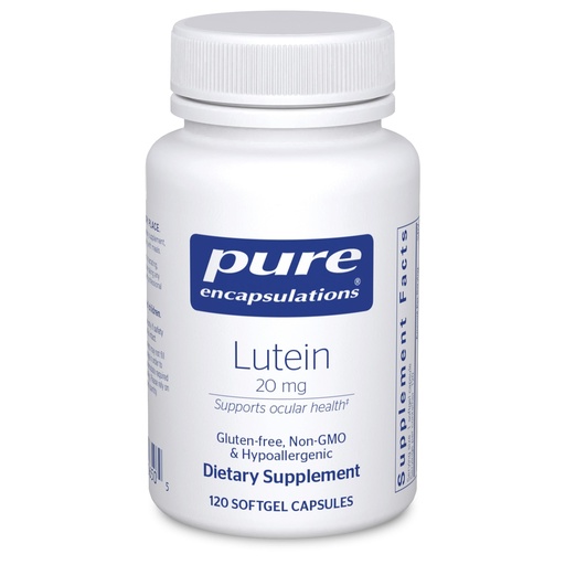 [BRSWIY37O4HQGDLE] Pure Encapsulations Lutein 20 mg | Hypoallergenic Antioxidant Support for Healthy Visual Function* | 120 Softgel Capsules