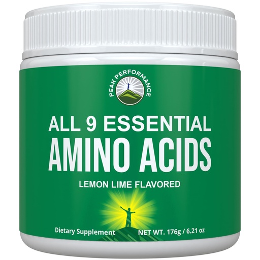 [BRSRMCYYAV5QI2TJ] All 9 Essential Amino Acids Powder. Pre + During + Post Workout with EAAs + BCAAs for Energy, Muscle Growth, and Recovery. Non-GMO BCAA and EAA Powders for Men + Women. 3rd Party Tested. Lemon Lime