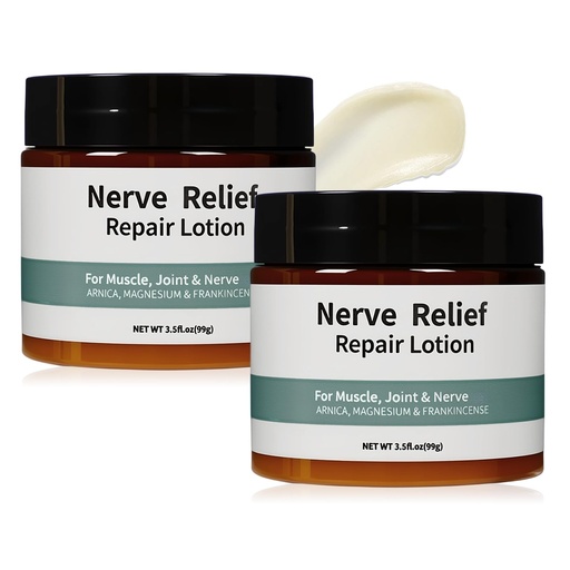 [BRSRGZ33AF6R4EQZ] 2PCS Alcura Nerve Cream, Alcura Neuropathy Lotion with Arnica, Magnesium for Body, Joint, Knee, Lumbar, Neck, Hand and Feet
