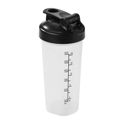 [BRSRYY3YC4PAODY6] Fox Run Clear Blender Bottler, 20 oz Shaker Bottle with Stainless Steel Ball Whisk and Measurements