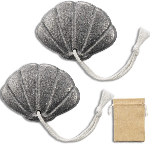 [BRSWYATYPICRG2Q6] 2 Packs of Iron Seashell with Bag - A Natural Source of Iron to Reduce The Risk of Deficiency, an Effective and Safe Cooking Tool, Ideal for Pregnant Women Vegans Athletes