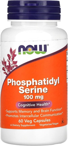 [BRSWIYQ6CACAICD2] NOW Foods Phosphatidyl Serine, 100 mg, 60 Veg Capsules