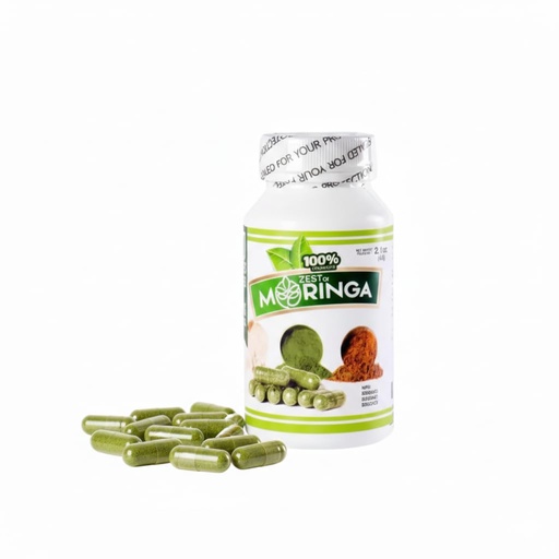 [BRSWGAT2CQPWYFLJ] Moringa Oleifera Capsule Supplement | 100 Capsules - 500MG Made with Moringa Oleifera Leaves Roots, Seeds & Leaf Powders | Non-GMO & Gluten Free | Superfood