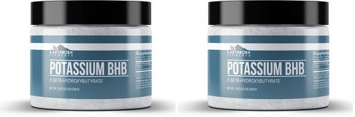 [BRSRGFICDMGQKCTO] Earthborn Elements Potassium D-Beta-Hydroxybutyrate 8 oz, Potassium BHB, Always Pure (Pack of 2)