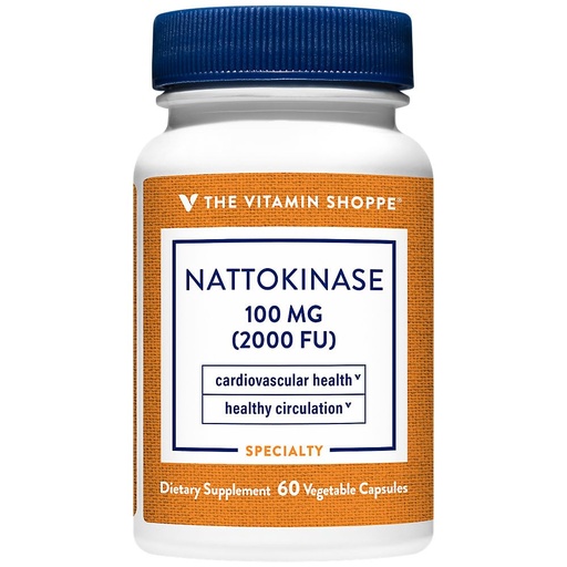 [BRSRAC3QOINRSCDX] The Vitamin Shoppe Nattokinase Antioxidant Support for Cardiovascular Health (60 Vegetable Capsules)