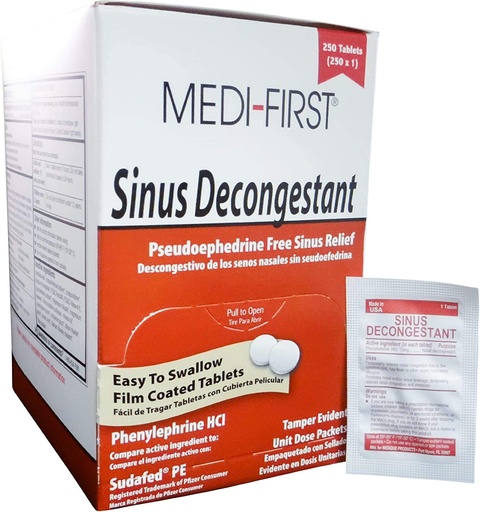 [BRSWYAQZCR6GKCQ4] Medi-First Sinus Decongestant