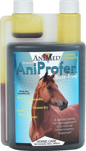[BRSWECQQPIIAY2DG] ANIMED All Natural Aniprofen - Bute-Free, Liquid, Double Strength, Anti-Inflammatory, Horse Joint Supplement, Horse Supplies, Horse Supplement 32oz