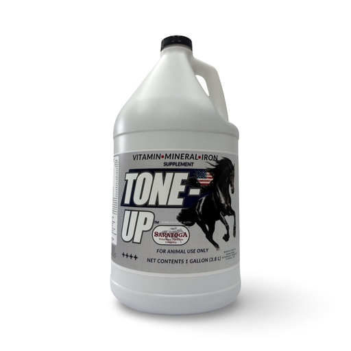 [BRSRGZQ2CB7AY3D6] Tone-Up Advanced Equine Vitamin, Mineral & Iron Formula – Supports Strength, Endurance, Muscle Conditioning, Appetite & Quick Recovery – Liquid Horse Supplement, 1 Gallon
