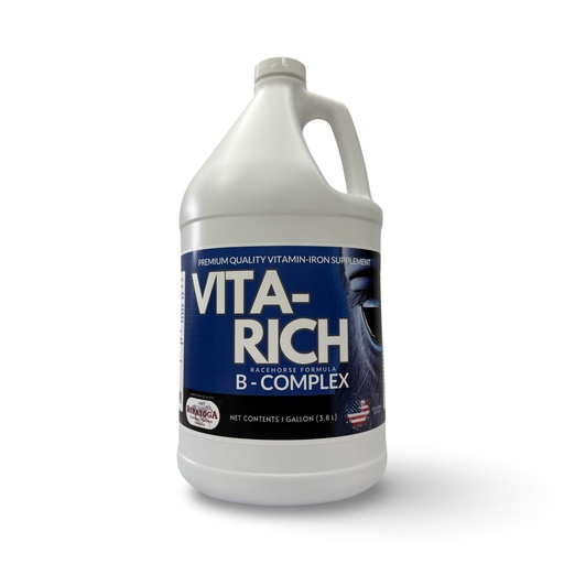 [BRSRGZQ2C4FRAADO] VITA-Rich B-Complex for Horses – High-Potency Vitamin & Iron Supplement for Energy, Appetite & Performance – 1 Gallon