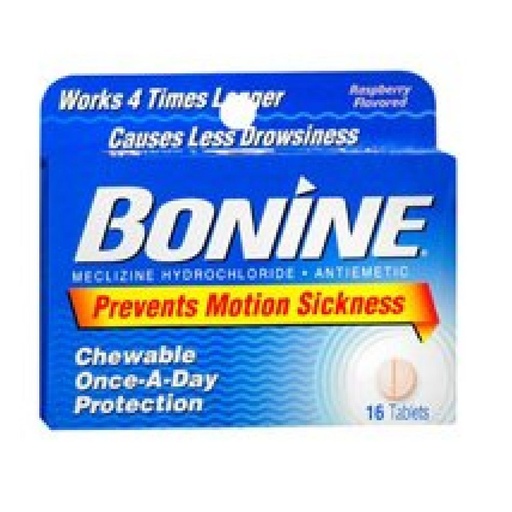 [BRSWIAIQCIGRO2TC] Bonine Motion Sickness Raspberry 16 Tablets