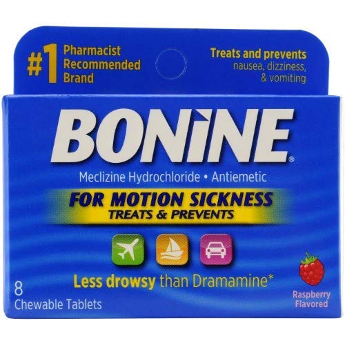 [BRSWIYY7OB4WIH3Y] Bonine Motion Sickness Chewable Tablets - Model 114-9103 - 8 Tablets