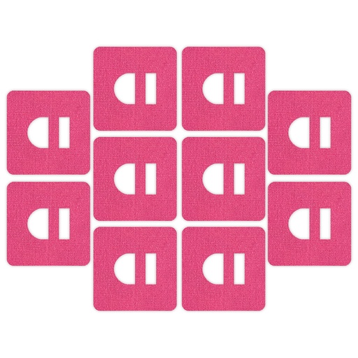 [BRSWGFA3OEPBS23K] Omnipod overtape Adhesive Patch, Extra Secure & Water Resistant. (Pink)