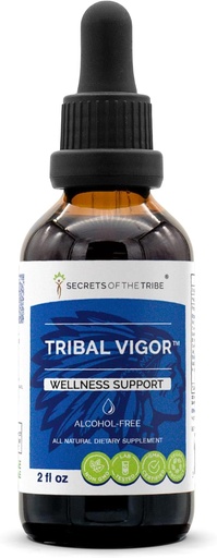 [BRSWECAQOEMBACQ2] Tribal Vigor Alcohol-Free, Glycerite Eleuthero Siberian Ginseng, Catuaba, Barrenwort - Horny Goat Weed, Muira Puama, Saw Palmetto, Tribulus. Tincture, Herbal Extract Wellness Support (2 FL OZ)