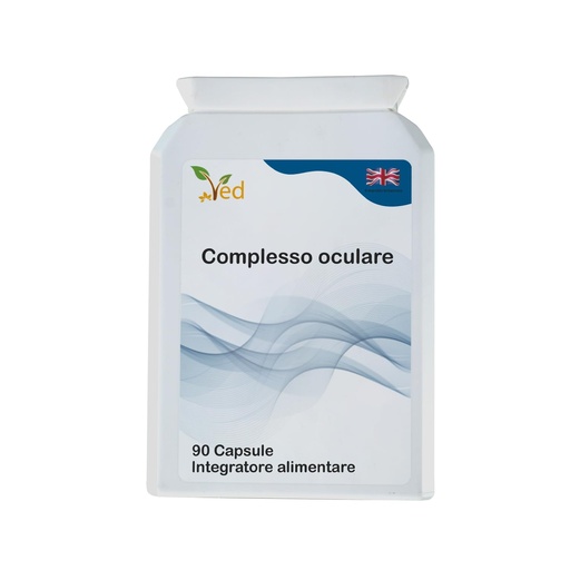[BRSRAFI5CB7BYH3F] Ved Eye Complex, Lutein, Meso-Zeaxanthin, Zeaxanthin, NZ Blackcurrant, Bilberry, Goji Berry, 90 Vegan Capsule (3 Months Supply)