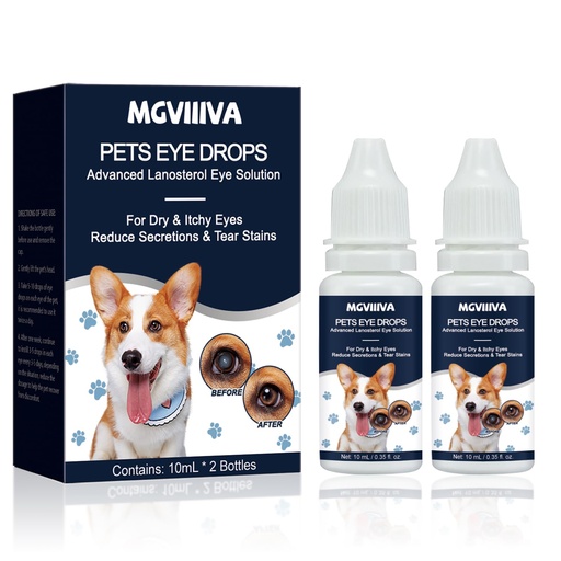 [BRSREGL4OINRGC32] Dog & Cat Cataract Eye Drops & Infection Treatment – Vet-Recommended Formula for Cloudy, Itchy, Watery, Goopy Eyes and Pink Eye Treatment, Natural All-in-One Relief for Pet Eye Issues (2 X 10 ml)