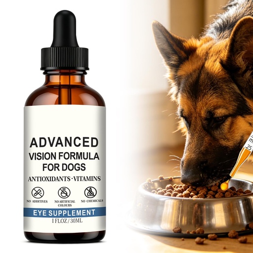 [BRSRGBD2BYCAOEL6] Advanced Vision Formula for Dogs - Eye Health Support with Lutein, Zeaxanthin & Astaxanthin - Helps Maintain Clear Vision & Comfort - 30ml Liquid Supplement