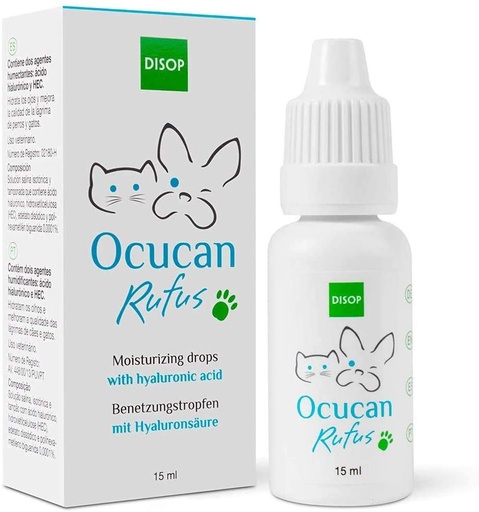 [BRSWGYYOOUHBSCD6] Dog Eye Drops with Hyaluronic Acid – Lubricating Tear Relief for Dry, Irritated Eyes – Soothing Eye Lubricant for Dogs and Cats,15 ml (0.5 fl oz)